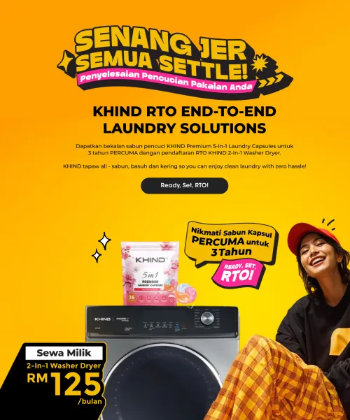 KHIND RTO - Free Laundry Capsule 3 Years