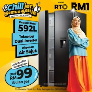 Khind ChillMaster Side By Side Refrigeratpr - RFS600A