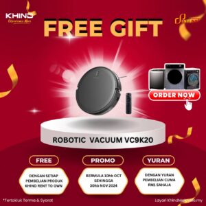 Free Khind Robotic Vacuum VC9K20