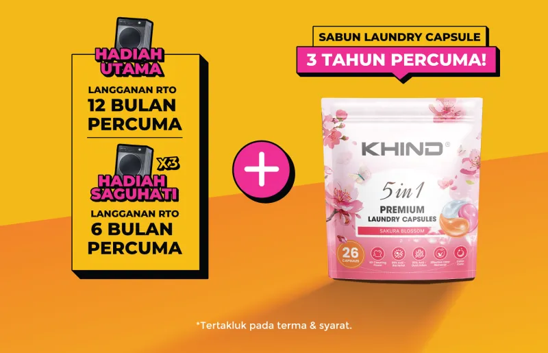 KHIND Promosi & Menang + Free Laundry Capsule